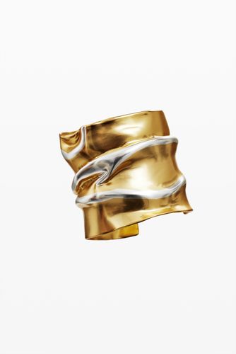 Large two-tone bracelet gold and silver plated Zalio - U - Desigual - Modalova
