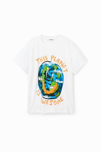 Camiseta oversize Planet - Desigual - Modalova