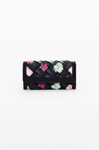 Large braided floral wallet - U - Desigual - Modalova