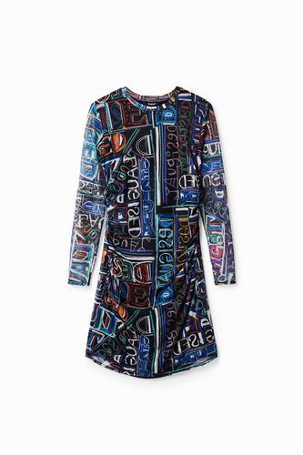 Vestido corto slim tul - BLACK - XL - Desigual - Modalova