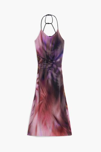 Vestido plisado estampado floral - XS - Desigual - Modalova