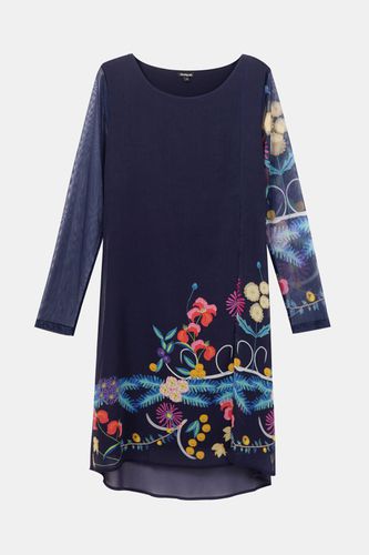 Multilayer floral dress - BLUE - 38 - Desigual - Modalova