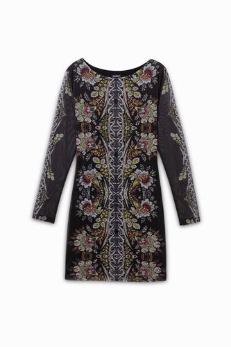 Short dress with sheer sleeves Designed by M. Christian Lacroix - - S - Desigual - Modalova