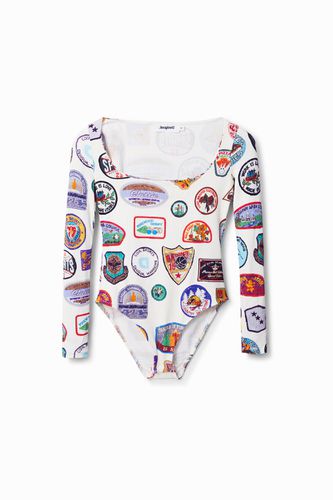 Body estampado parches college - XL - Desigual - Modalova