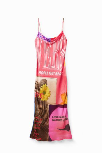 Collage lingerie midi dress - - XL - Desigual - Modalova
