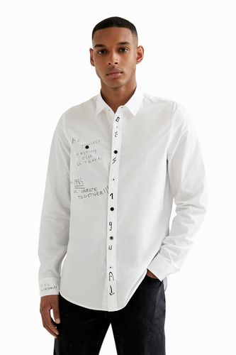Camisa manga larga símbolos - Desigual - Modalova