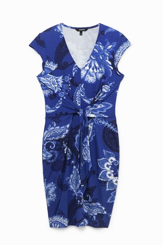 Dress front knot - BLUE - L - Desigual - Modalova
