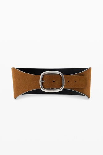 Split-leather belt - BROWN - 85 - Desigual - Modalova