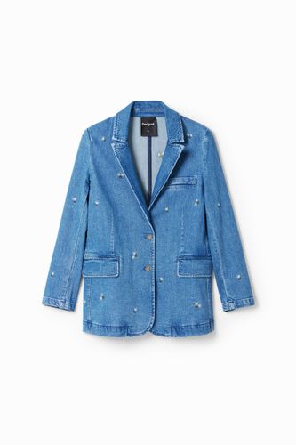 Blazer denim petites fleurs - Desigual - Modalova