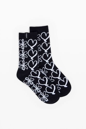 Calcetines corazones - BLACK - U - Desigual - Modalova