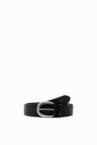 Irregular buckle belt - BLACK - 85 - Desigual - Modalova