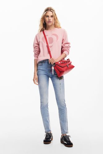 Pink denim pants - BLUE - 34 - Desigual - Modalova