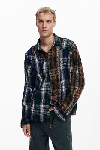 Chemise checks brodés - Desigual - Modalova