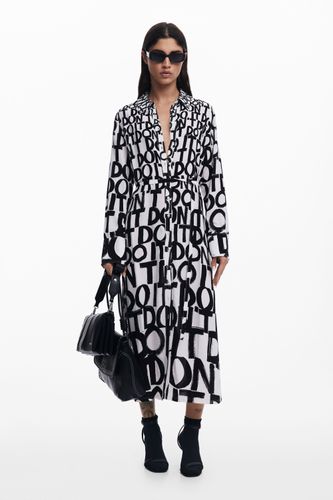 Robe midi à lettrage - Desigual - Modalova