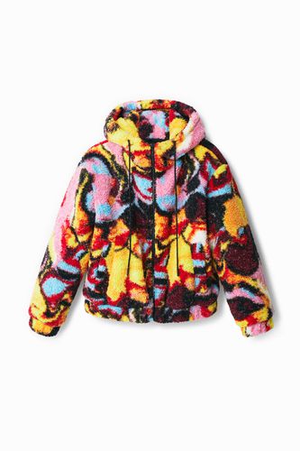 Digital print fleece jacket - - XL - Desigual - Modalova