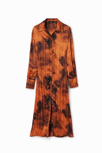 Vestido midi camisero - ORANGE - XS - Desigual - Modalova