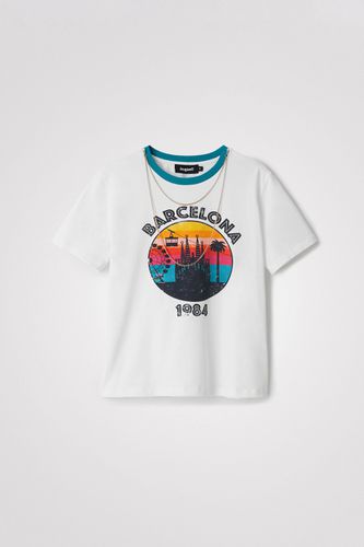 Camiseta manga corta Barcelona - Desigual - Modalova