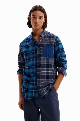 Camisa franela cuadros - BLUE - XL - Desigual - Modalova