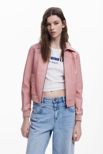 Chaqueta Biker efecto piel - XXL - Desigual - Modalova