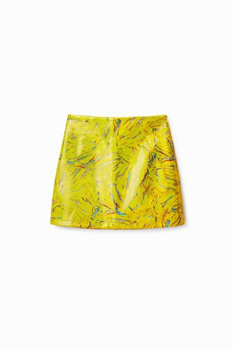 Arty slim mini skirt - YELLOW - L - Desigual - Modalova