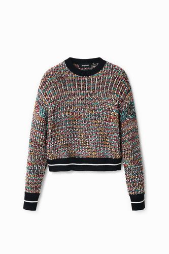 Jersey tricot colores jaspeados - Desigual - Modalova