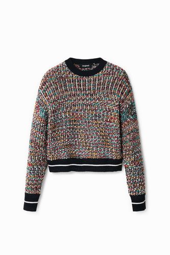 Tricot jumper with mottled colours - - XS - Desigual - Modalova