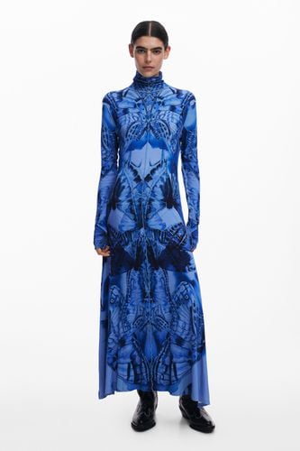 Butterfly midi dress - BLUE - M - Desigual - Modalova