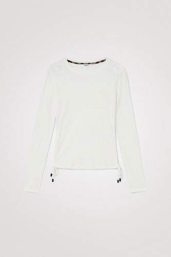 Camiseta slim fruncible - WHITE - S - Desigual - Modalova