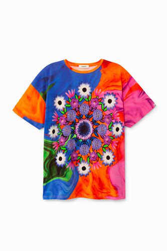 Unisex psychedelic T-shirt with mandala - - U - Desigual - Modalova