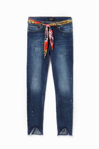 Skinny cropped jeans - BLUE - 24 - Desigual - Modalova
