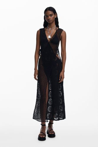Crochet dress - BLACK - U - Desigual - Modalova
