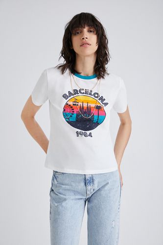 Camiseta manga corta Barcelona - Desigual - Modalova