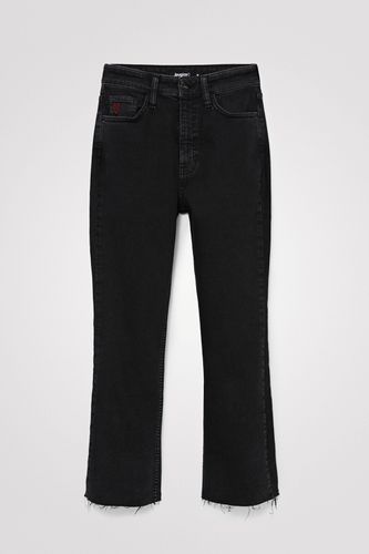 Flared cropped jeans - BLACK - 36 - Desigual - Modalova
