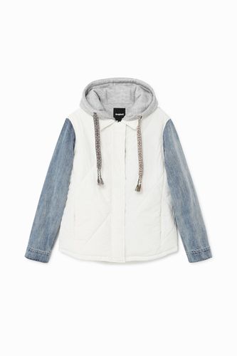 Jacket vest hood - WHITE - XL - Desigual - Modalova