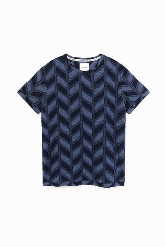 Camiseta jacquard espiga - BLUE - L - Desigual - Modalova