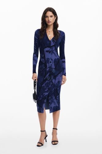 Floral midi dress - BLUE - M - Desigual - Modalova