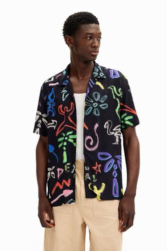 Shirt with artistic motifs - L - Desigual - Modalova