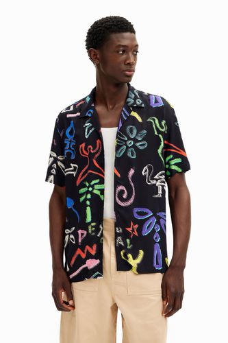 Shirt with artistic motifs - XL - Desigual - Modalova