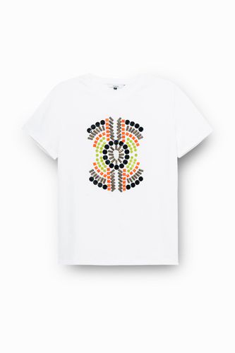Embroidered T-shirt beads - - S - Desigual - Modalova