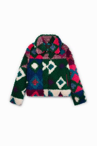 Short multicolour fur jacket - - L - Desigual - Modalova