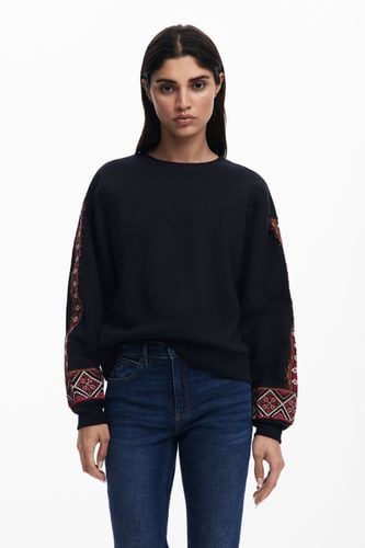 Ethnic sweatshirt - BLACK - M - Desigual - Modalova