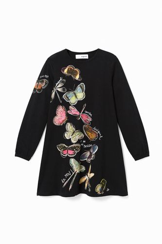 Vestido camisetero mariposas - Desigual - Modalova