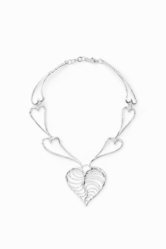 Zalio silver-plated heart necklace - - U - Desigual - Modalova