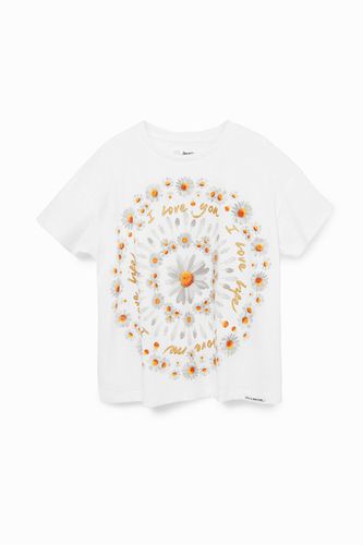 Camiseta mandala - WHITE - 3/4 - Desigual - Modalova