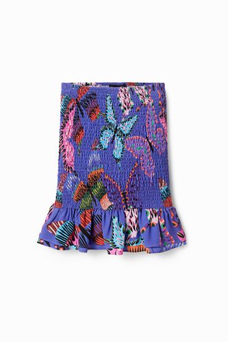 Minifalda sostenible mariposas - Desigual - Modalova