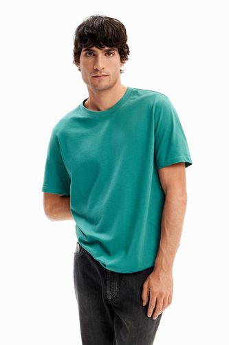 Plain seamed T-shirt - GREEN - L - Desigual - Modalova