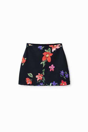 Floral stretch mini skirt - XS - Desigual - Modalova