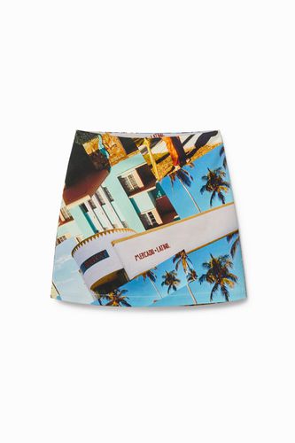 Mini-skirt South Beach - BLUE - L - Desigual - Modalova