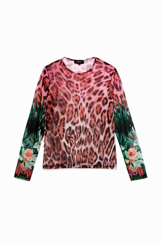 Camiseta estampado leopardo - Desigual - Modalova