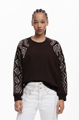 Studded sleeve sweatshirt - S - Desigual - Modalova